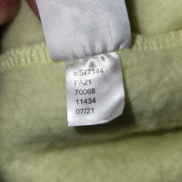 NWT LOU & GREY Cozy Up Sherpa Half Zip Jacket, Yellow Green, size L - Picture 3 of 14